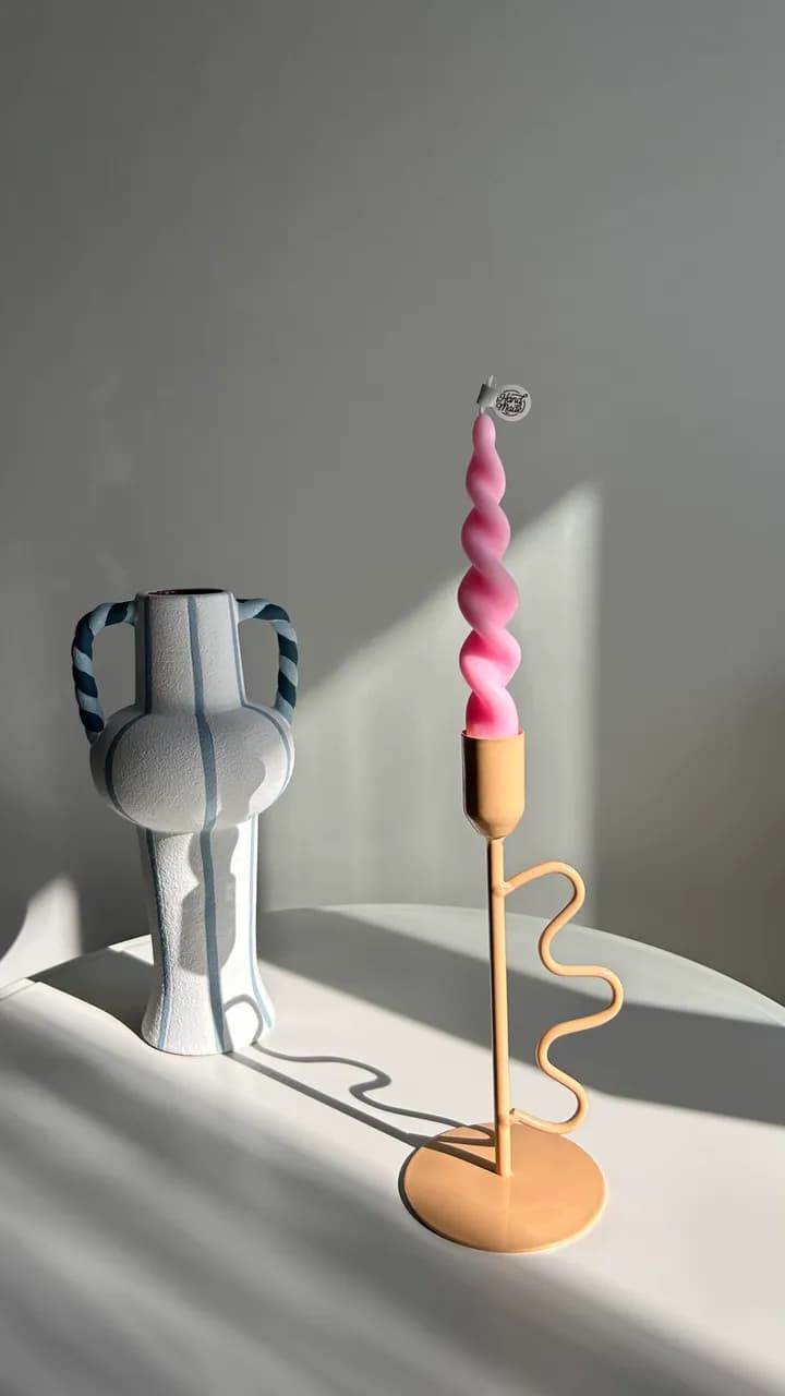 Burgulu Şamdan Mumu